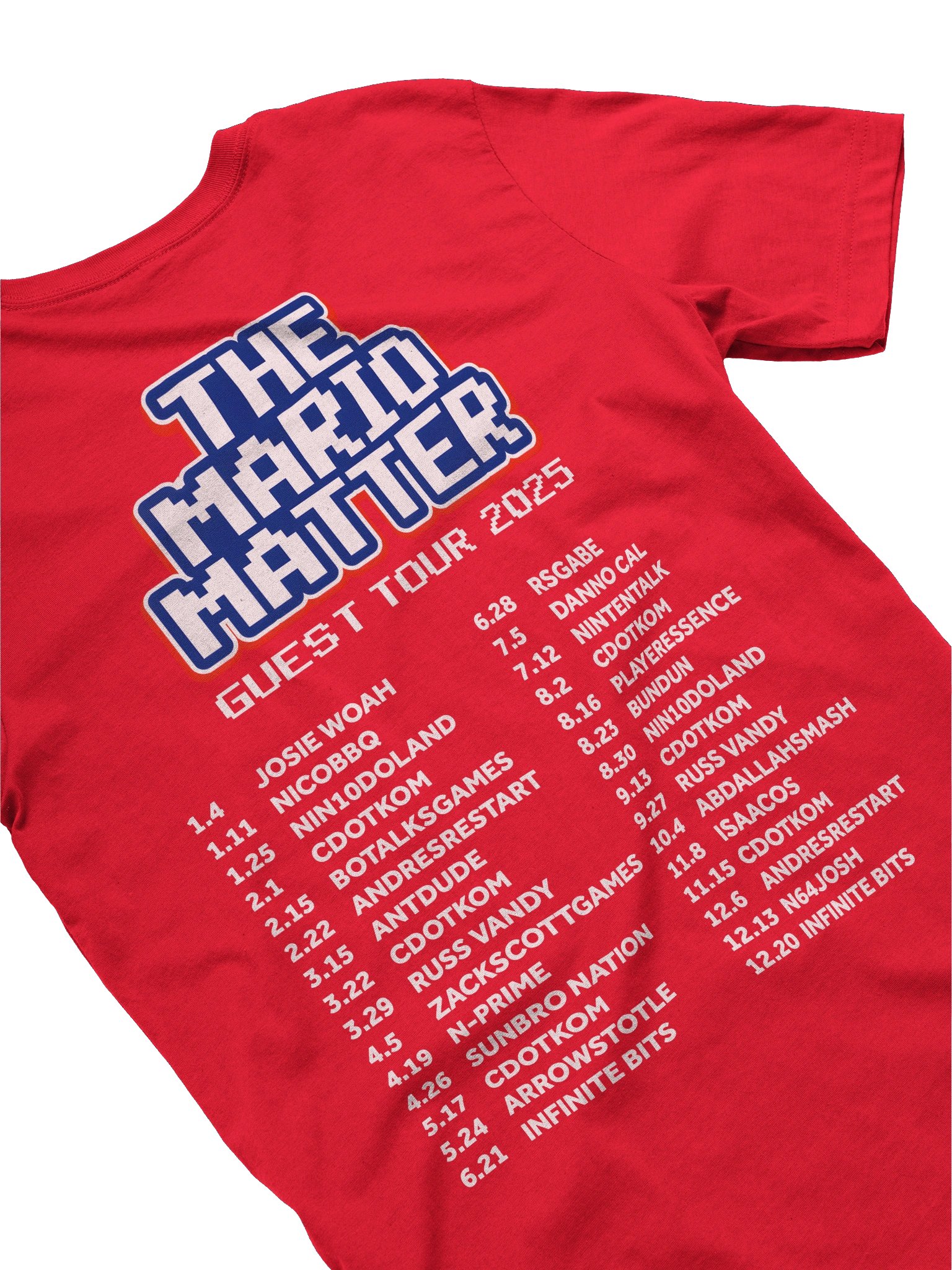 The Mario Matter Guest Tour 2025 Youth Tee product image (3)