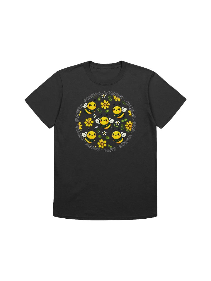 Positive Bumblebees-Uplifting Bee and Flower Design T-Shirt product image (2)