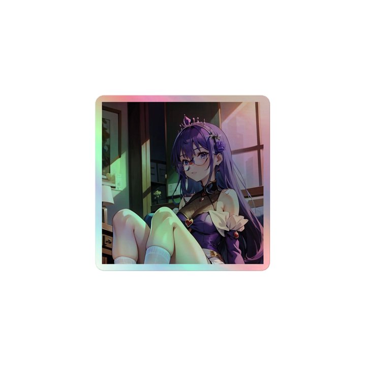 Purple K Princess HOLOGRAPHIC" STICKERS product image (1)