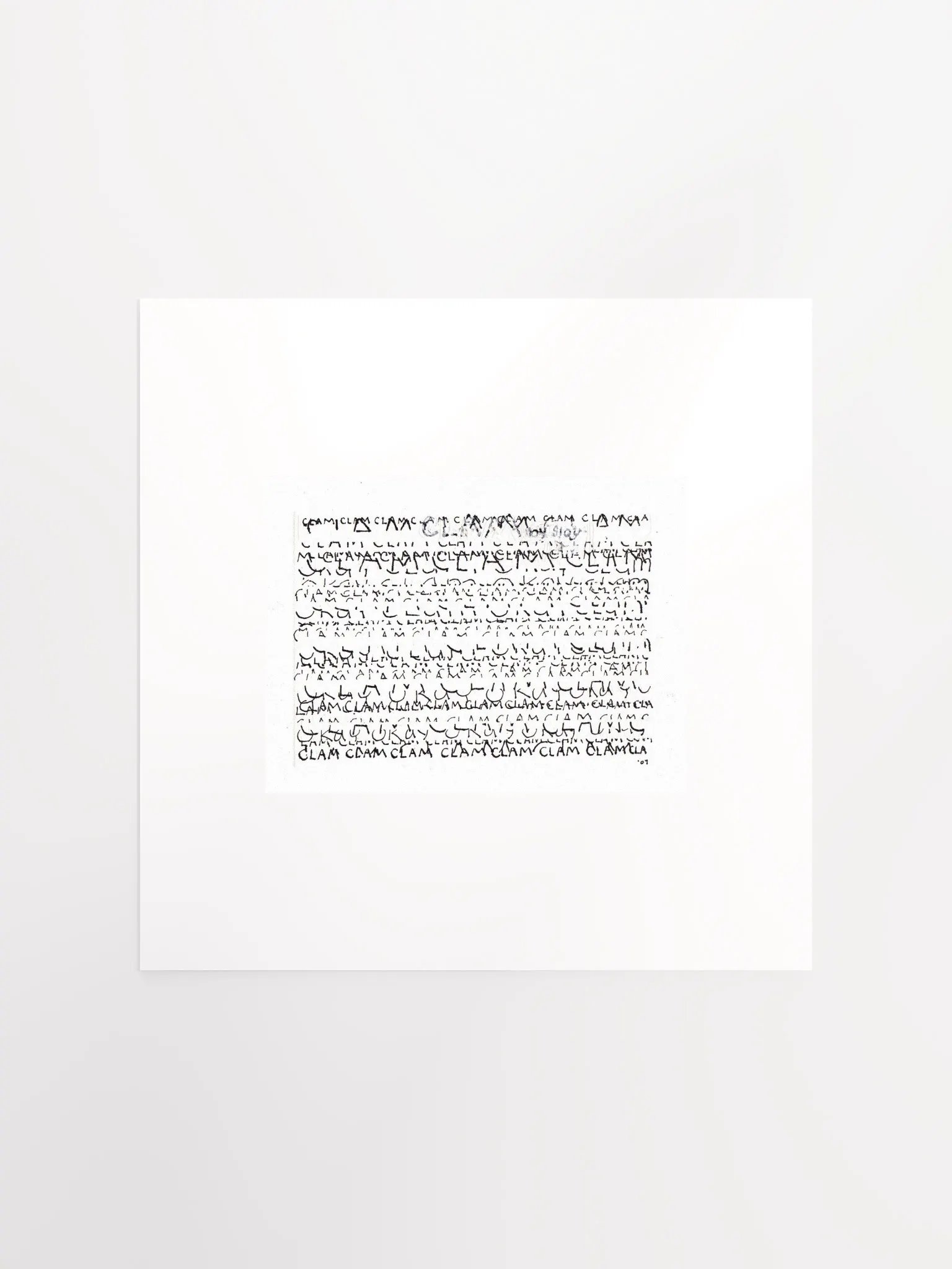 Clam panel card print product image (2)