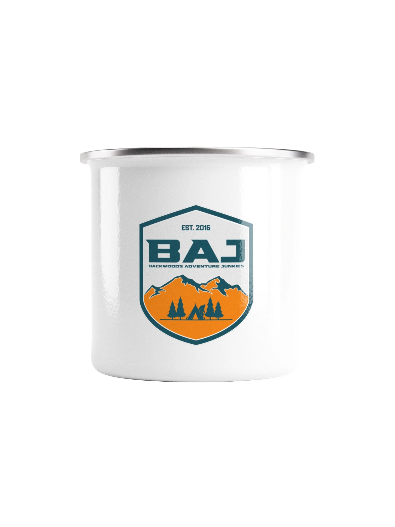 BAJ Logo Enamel Mug product image (1)