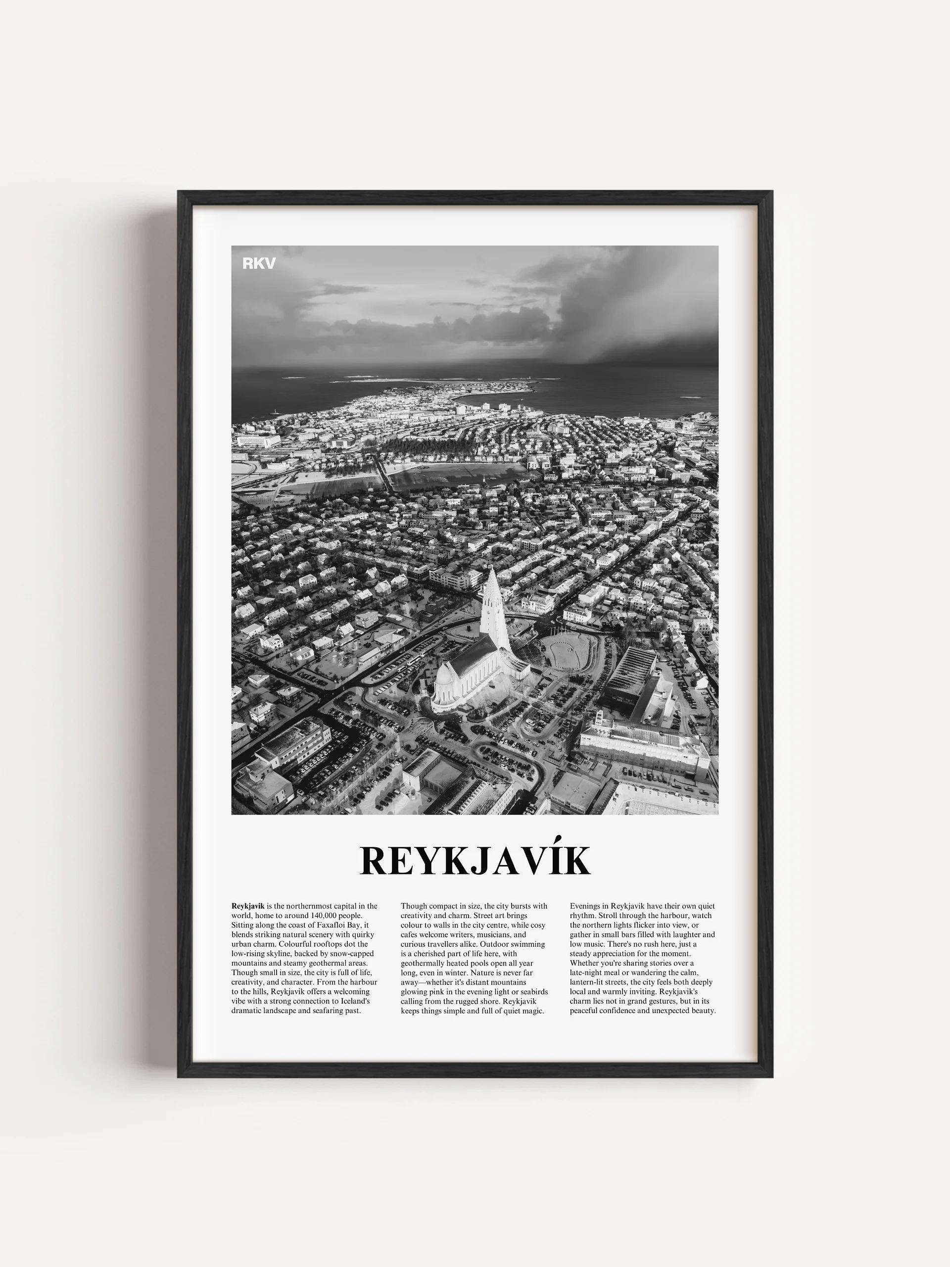 Reykjavik 01 Newspaper Poster product image (1)