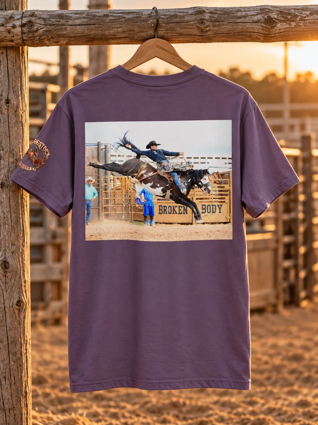Saddle Bronc Rodeo Shirt | Built for Eight, Broken for Life | Roughstock Rodeo product image (74)