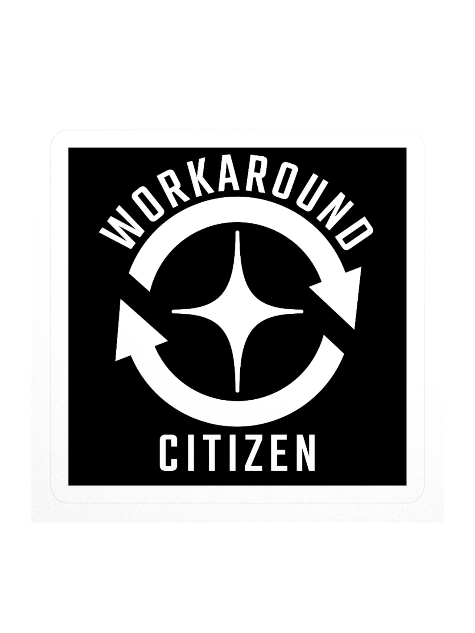 Workaround Citizen Sticker - Black Background product image (1)