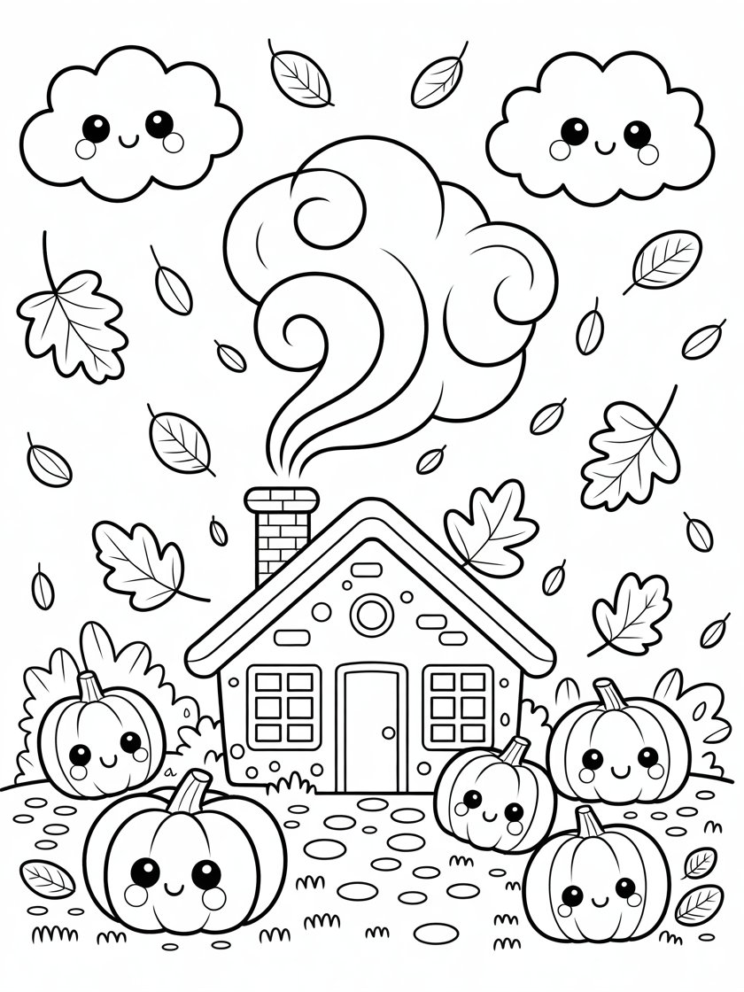 25 Autumn Coloring Pages product image (4)