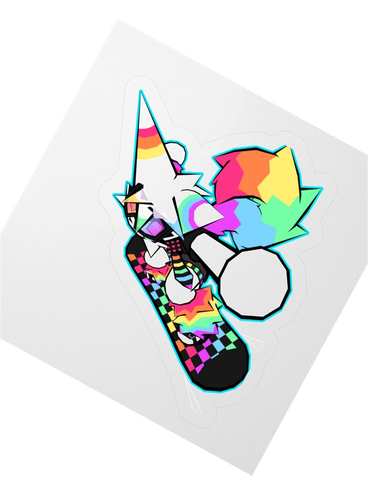 GLITTER SNOWBOARD STICKER product image (4)