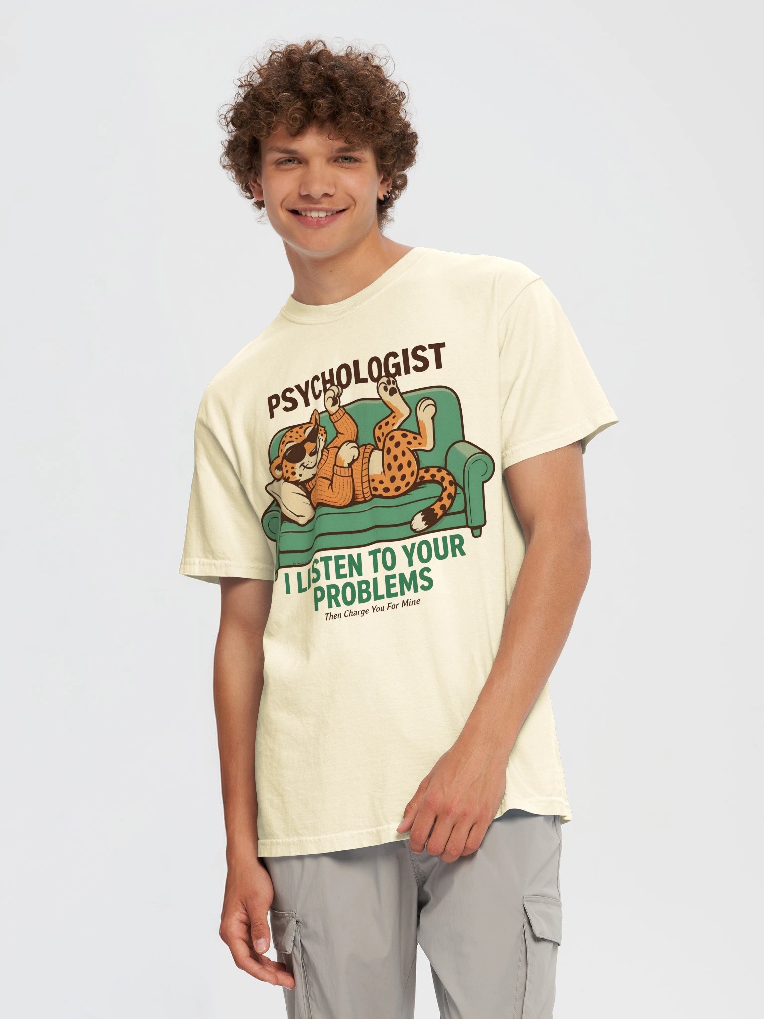 Psychologist Cheetah Humor Tee product image (5)