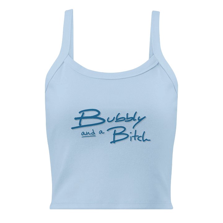 Bubbly and a B (teal shadow design) tank top product image (1)