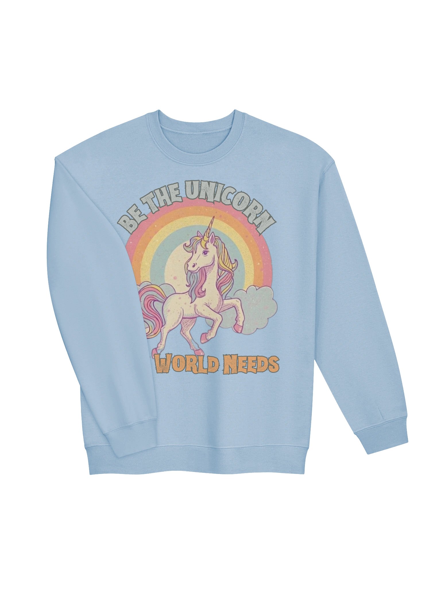 Be the Unicorn Crewneck, 80s Inspired Nostalgia Sweatshirt product image (5)
