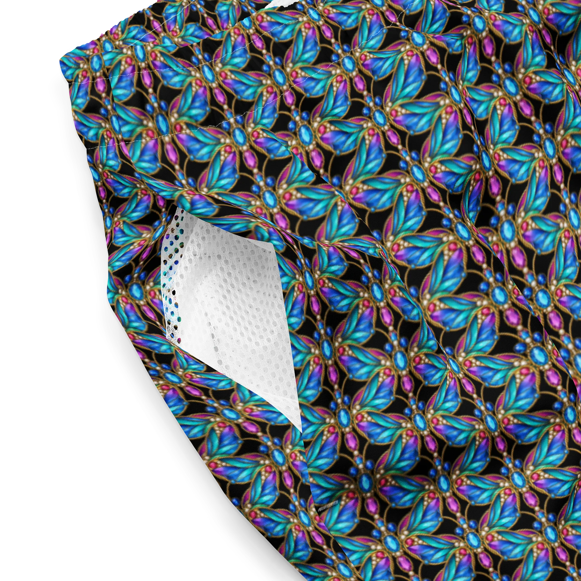 Dragonfly All-Over Print Swim Trunks product image (3)