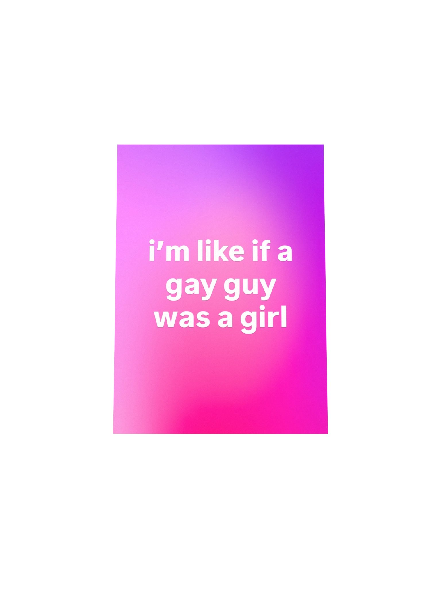 "Gay Guy" Create Mode Print/Poster product image (25)