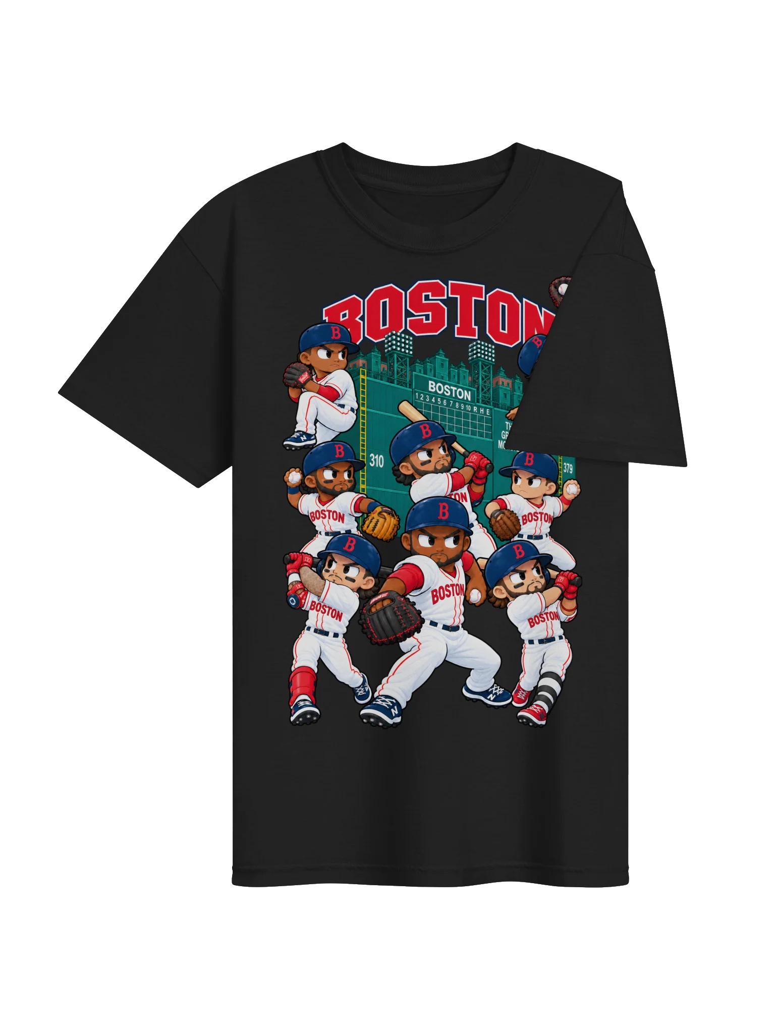 Boston Baseball Animated Player T-Shirt product image (15)