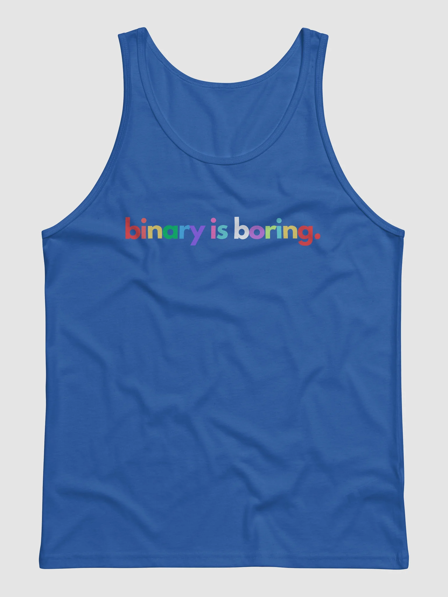 Binary Is Boring (Rainbow) tank product image (2)