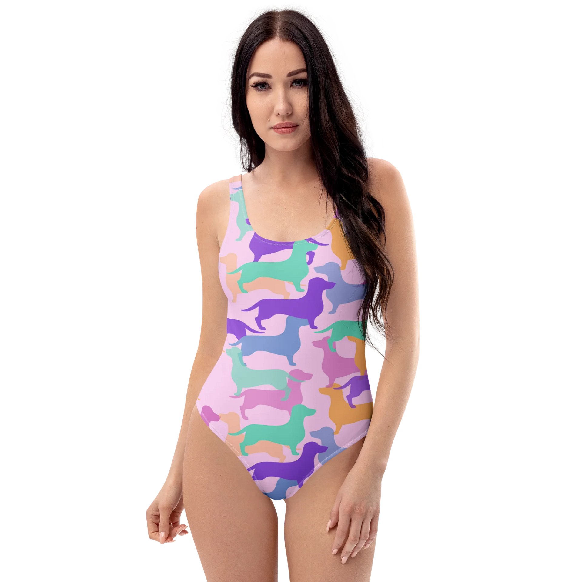 Dachshund Hughie All-Over Print Swimsuit product image (2)