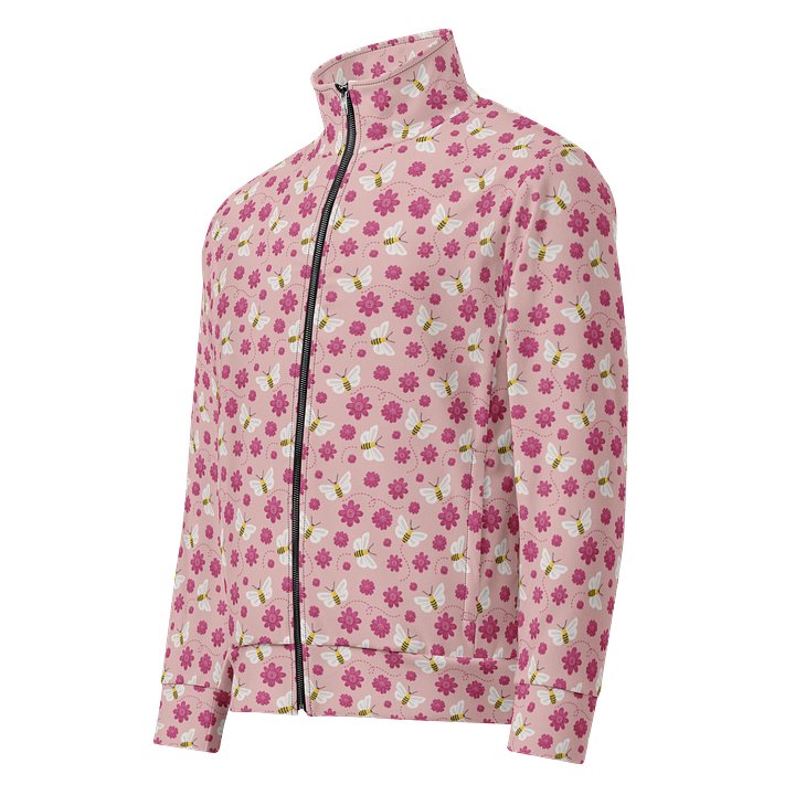 Little Pink Bees Recycle Unisex Track Jacket product image (1)