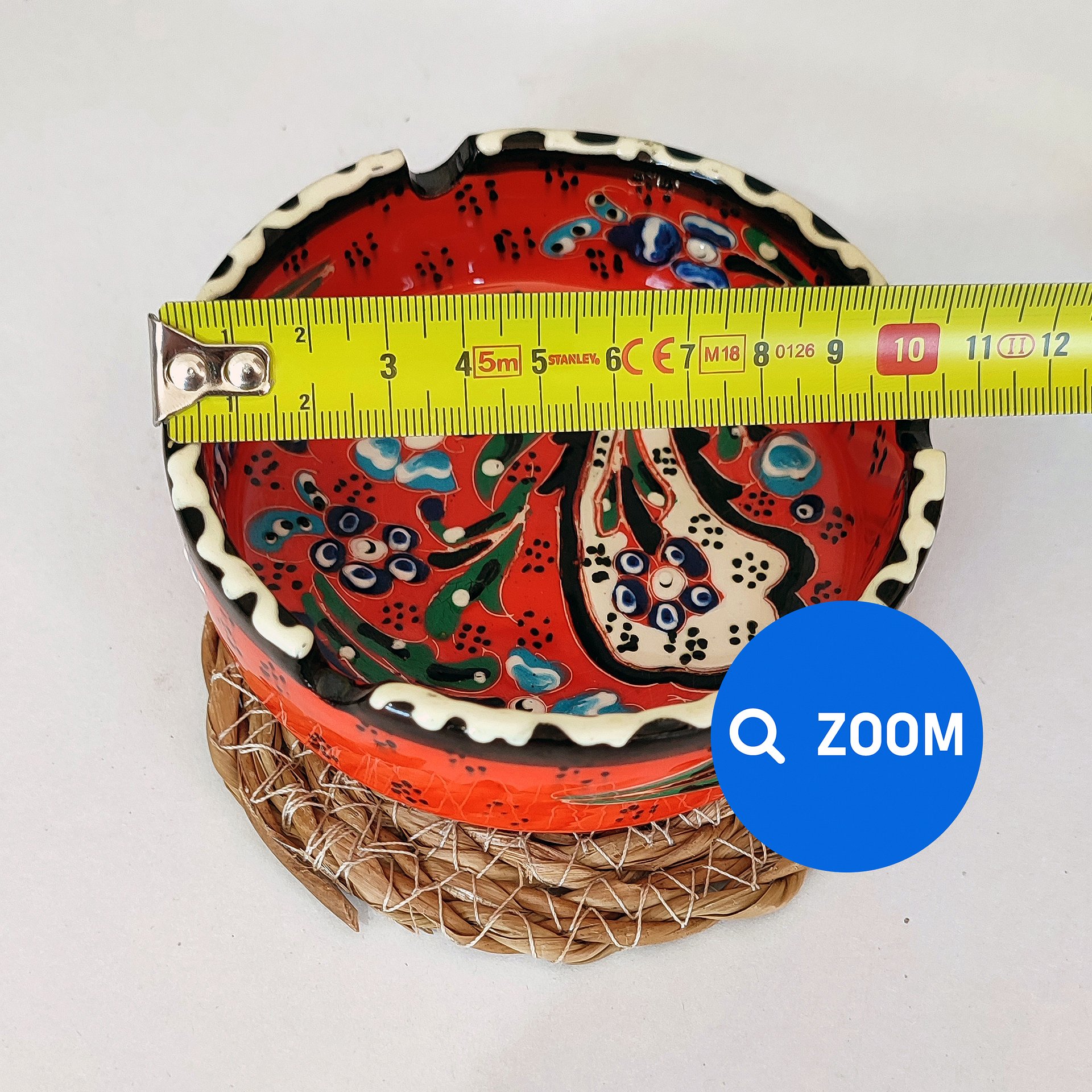 Ceramic ashtray — handmade pottery, handmade ceramic, home decor, handmade gift, Turkish ceramic product image (5)