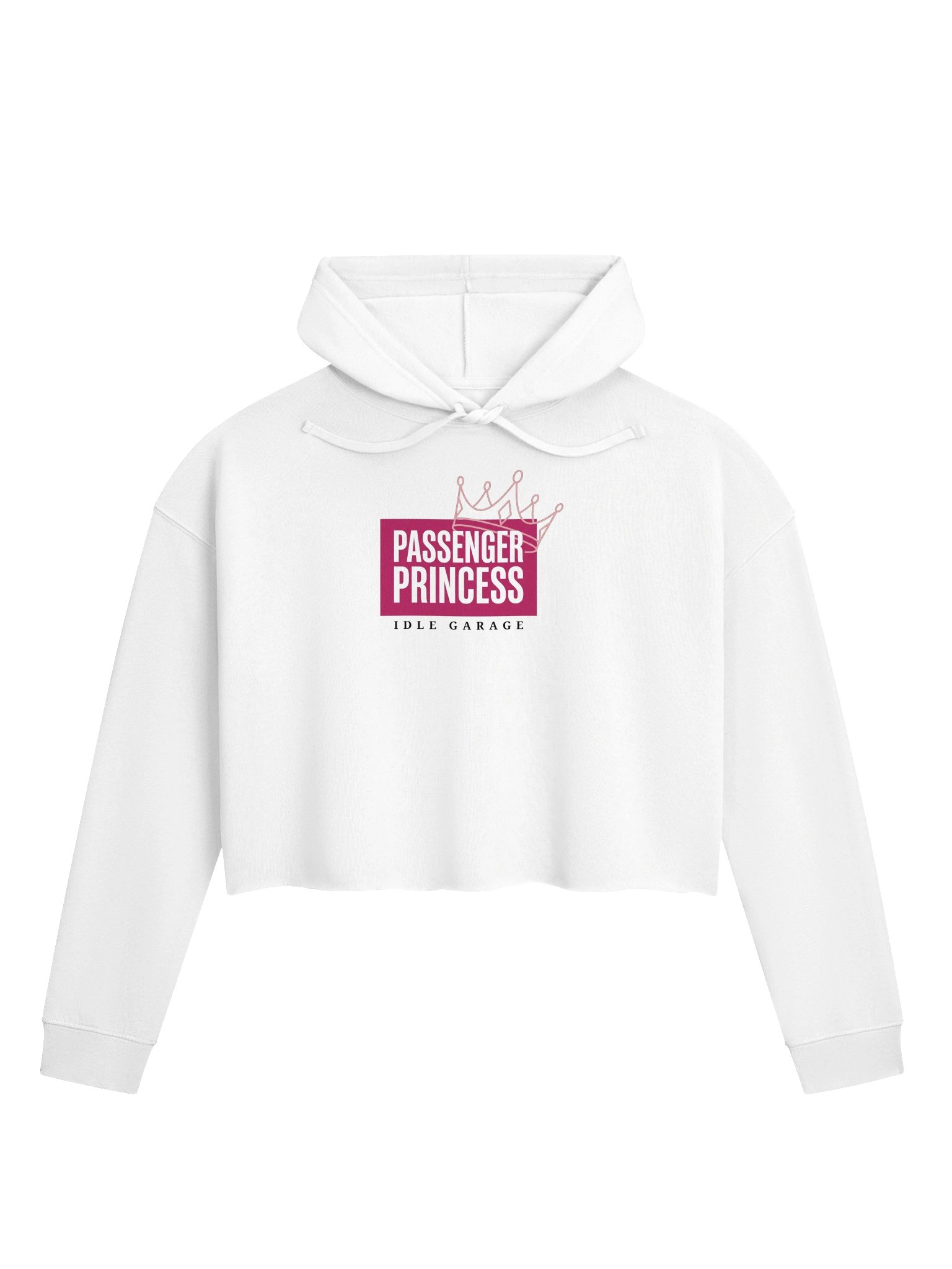 Idle Garage Passenger Princess Women's Crop Hoodie product image (5)