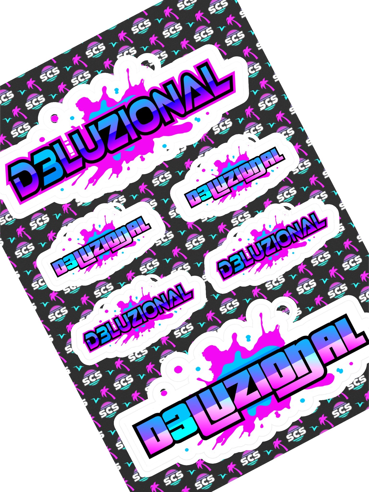 DJ D3LUZIONAL STICKER SHEET product image (1)