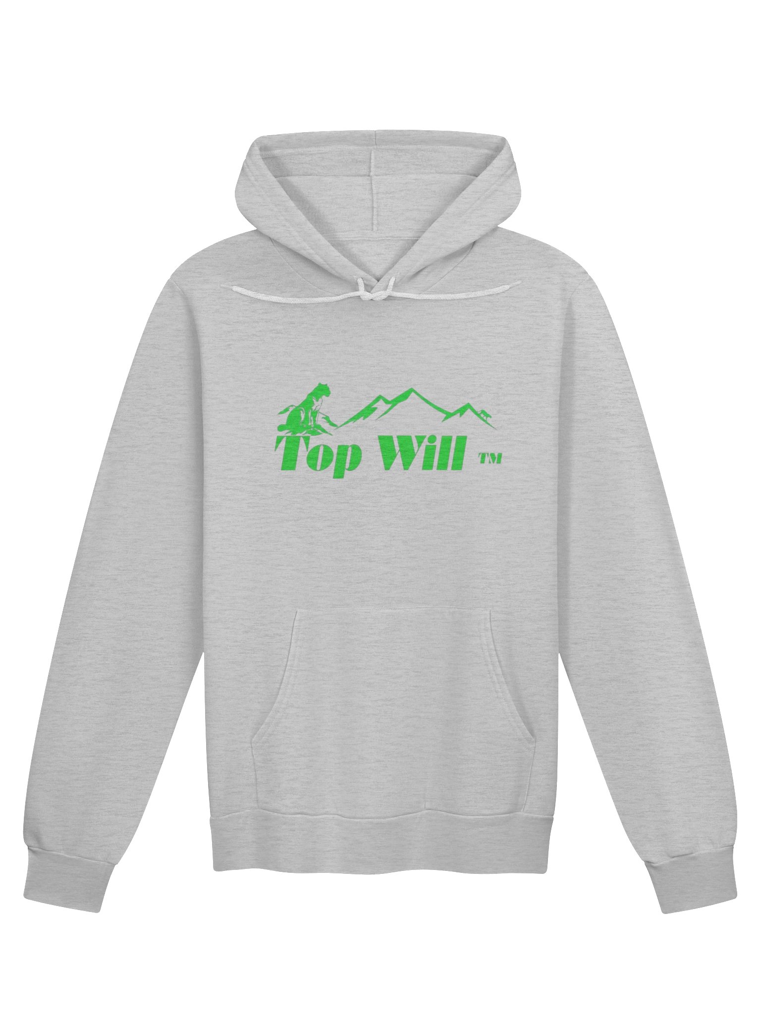 Top Will ™ Grey & Green Supersoft Hoodie product image (1)