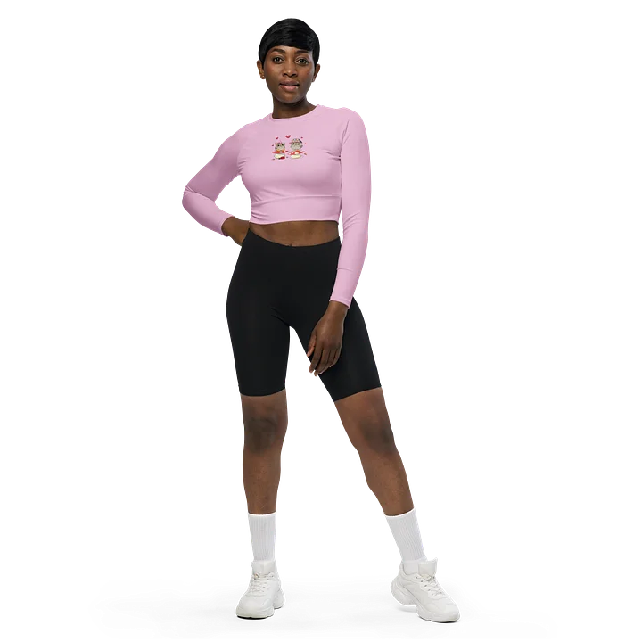 Whispy Love Long Sleeve Crop - Pink product image (1)