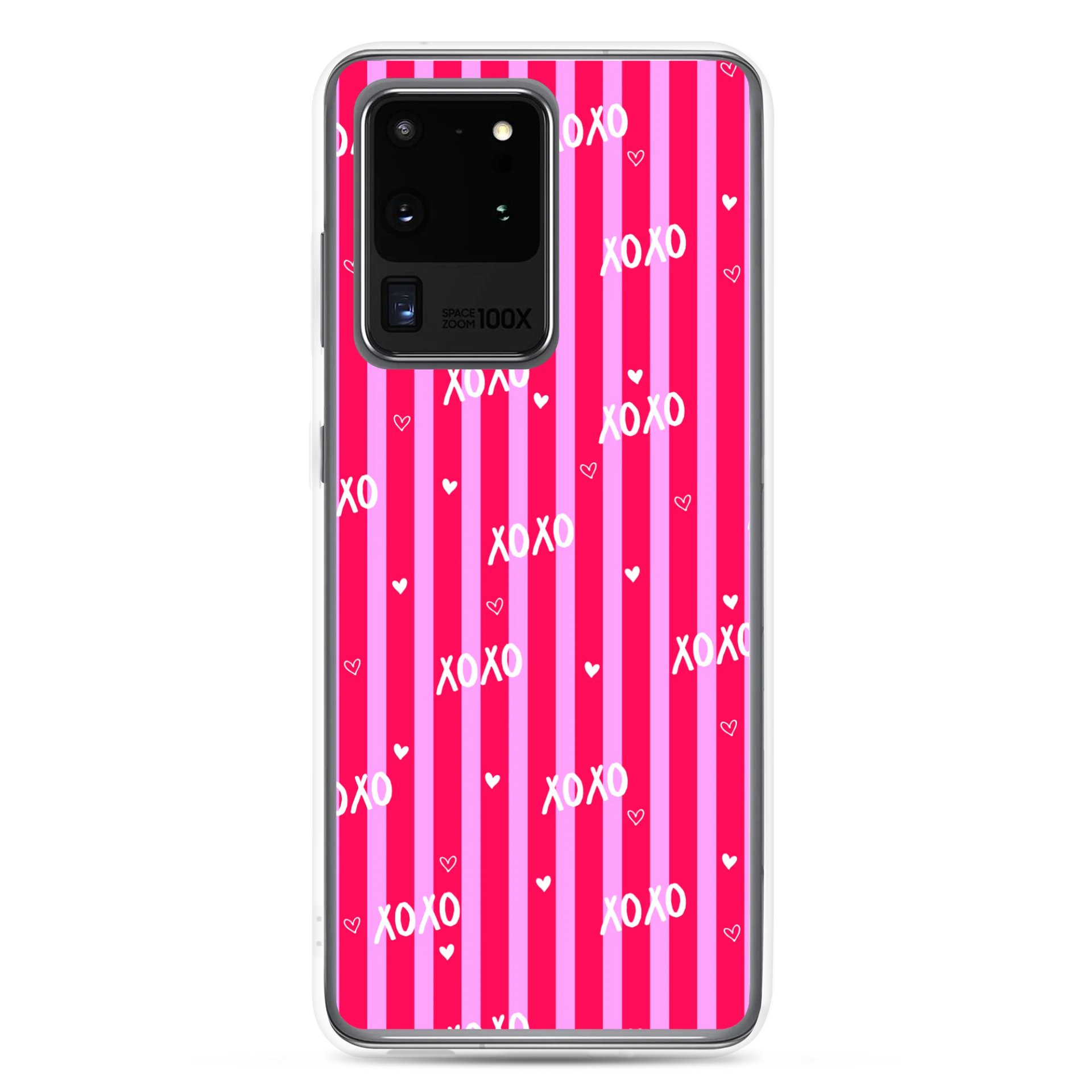 XOXO Blush Clear Samsung® 20 Plus, 20 FE, 20 Ultra, 20, 21 FE, 21, 21 Plus, 21 Ultra, 22, 22 Plus, 22 Ultra, 23, 23 Ultra, 23 Plus, 24 Plus, 24, 24 Ultra, 25 Plus, 25 Ultra, 25 Cases. product image (1)