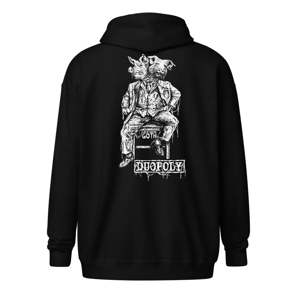 Duopoly Pigs Zip Hoodie product image (1)