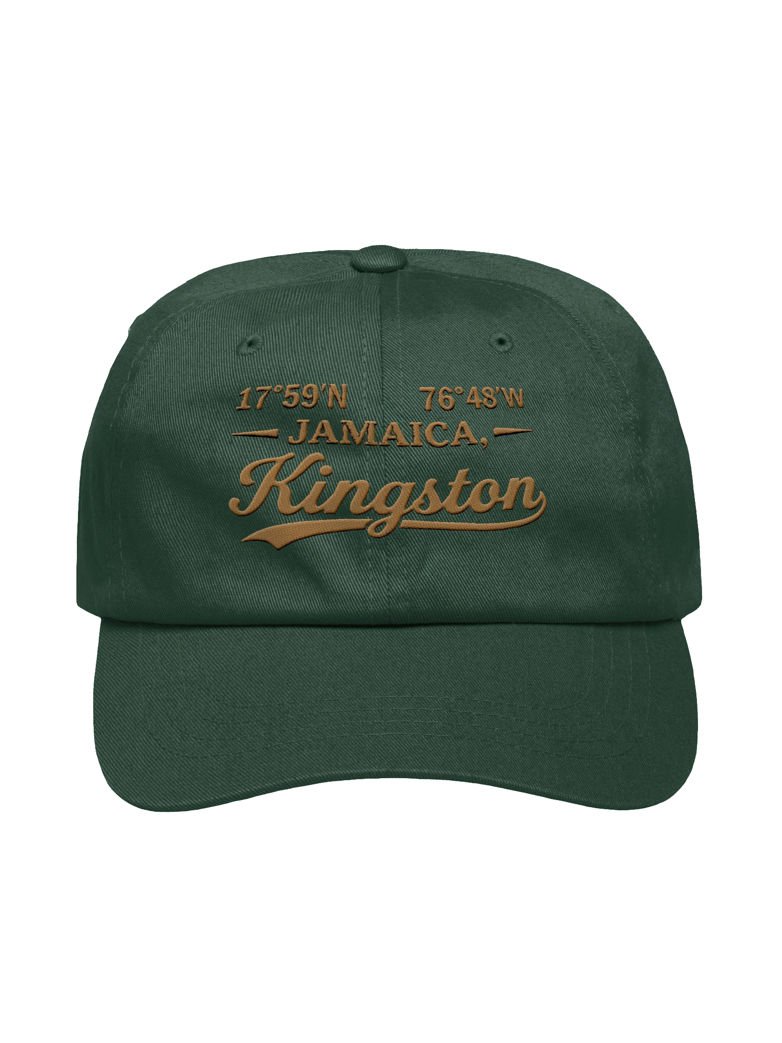 Kingston Jamaica Coordinates Dad Hat – Travel Cap product image (1)