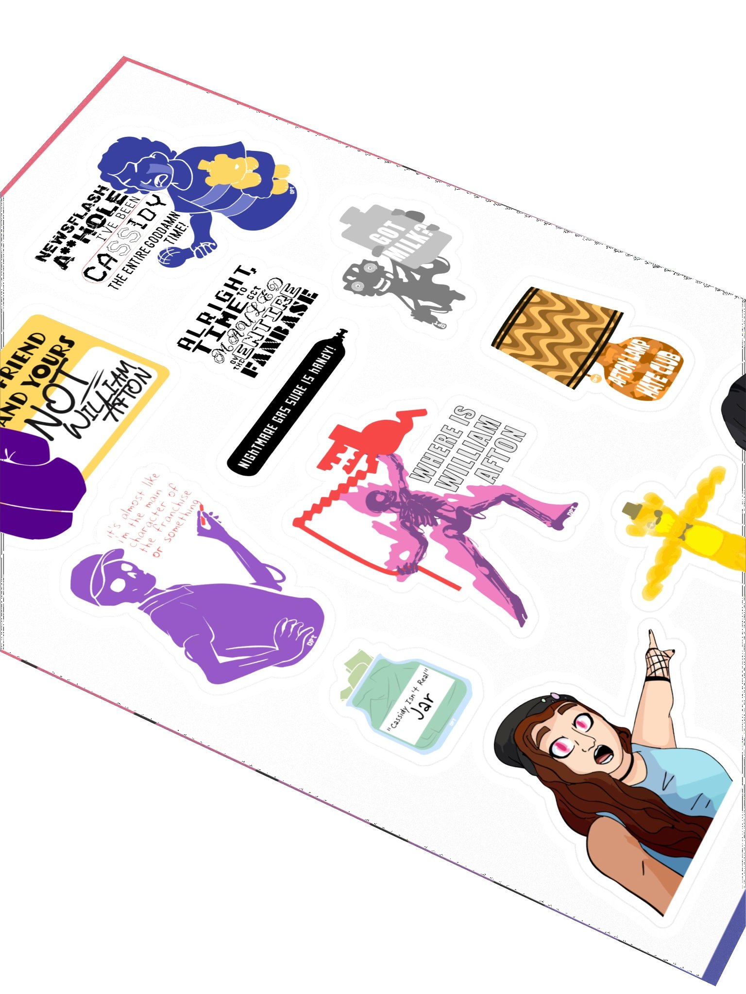 FNAF/DPT - In Joke Sticker Sheet product image (2)