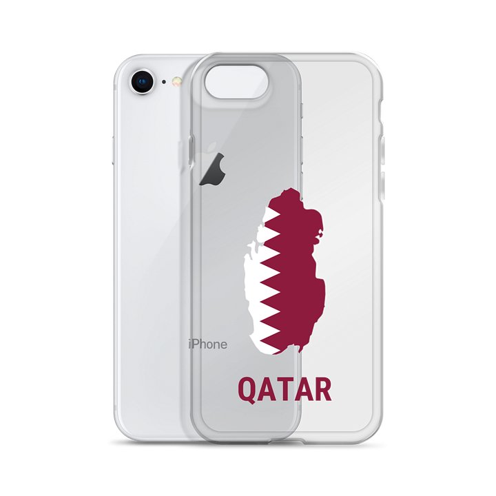 Qatar 2026 World Cup Flag iPhone Tough Case - Qatar Soccer Phone Cover - Dual Layer Protective Case product image (2)