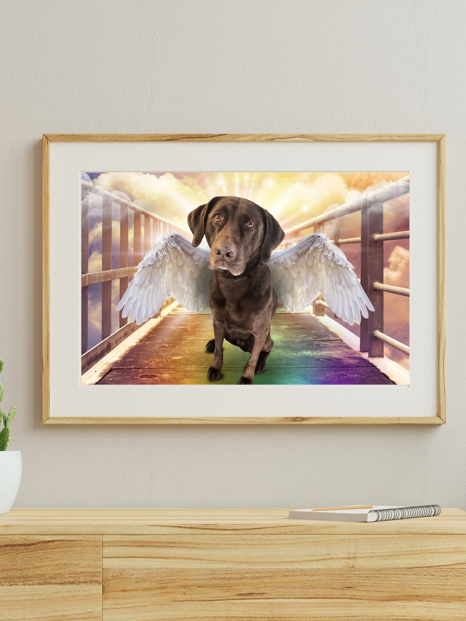Pet Memorial Rainbow Bridge Portrait product image (1)