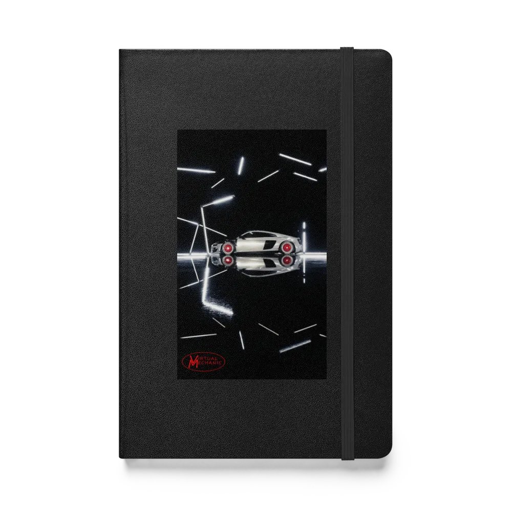 Virtual Mechanic's Reflected Speed vertical Art Hardcover Notebook product image (1)