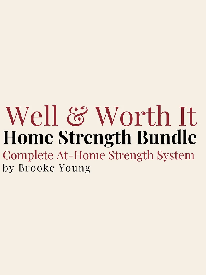 Home Strength Phase 1 + 2 Bundle - Complete At-Home Strength System product image (1)