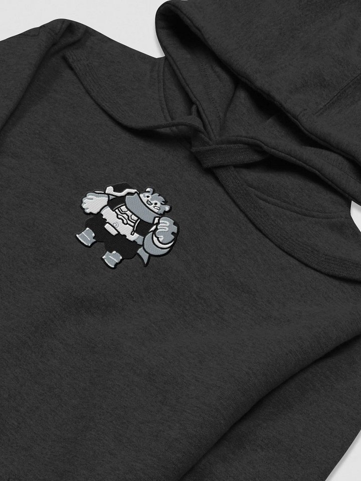 Mini Dubu Embroidered Hoodie (BW) product image (1)