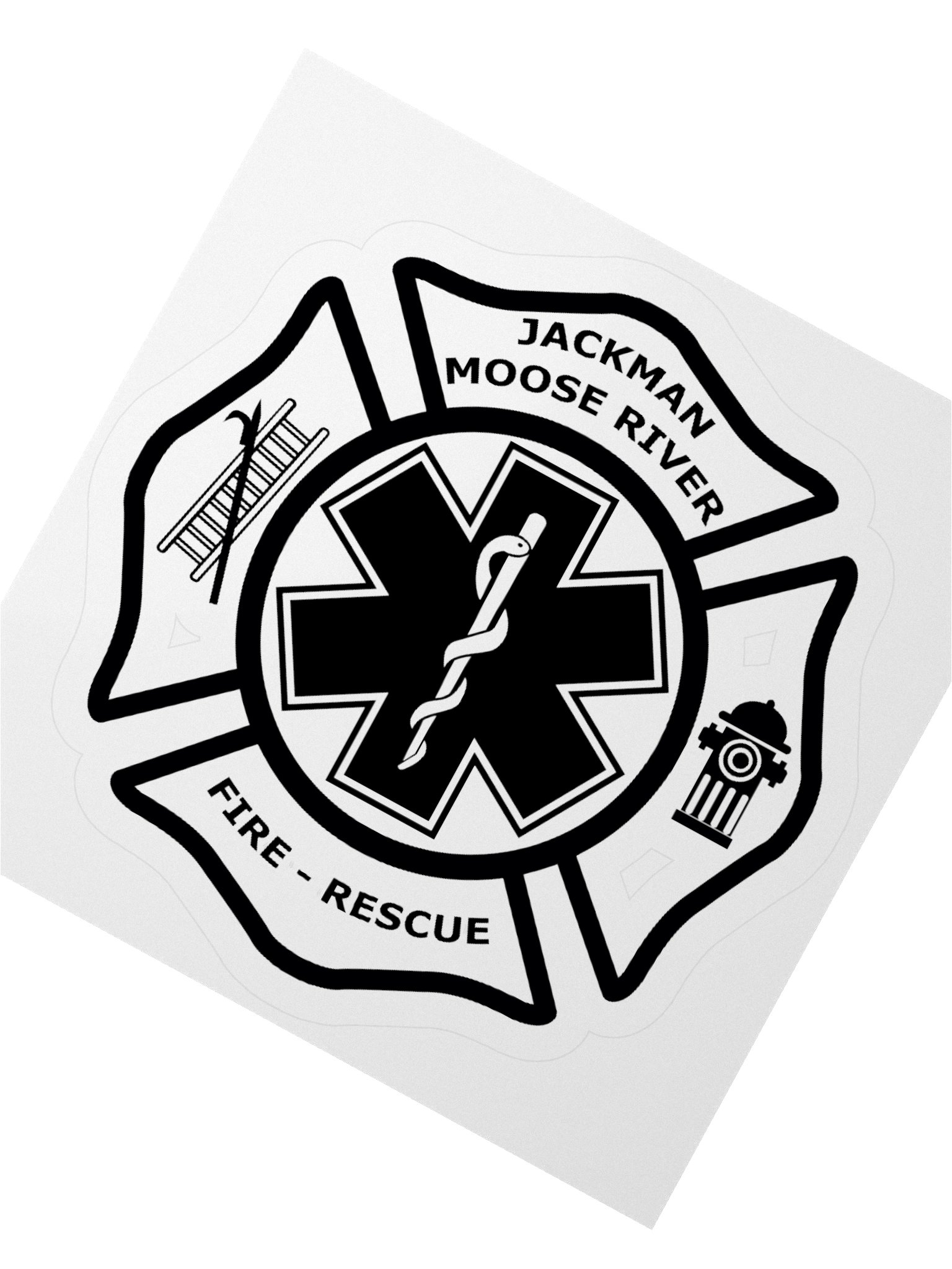 JMRF&RD Logo Sticker - Black product image (2)
