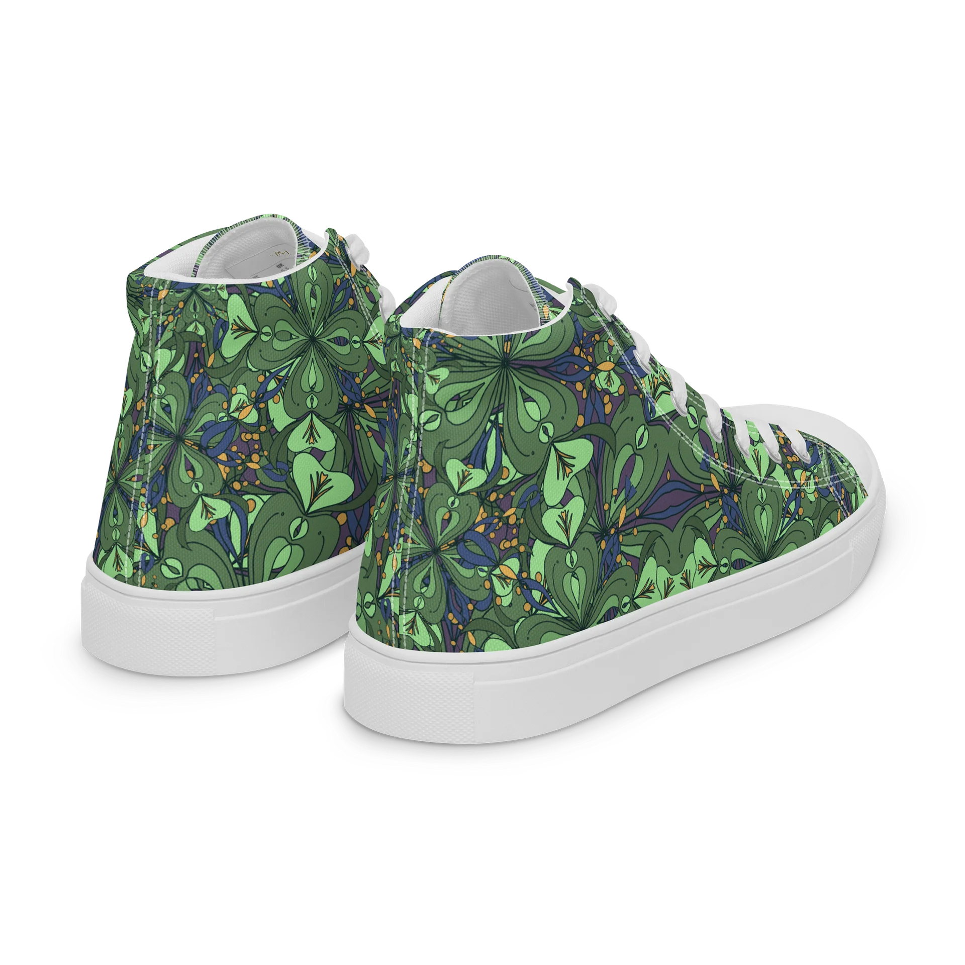 Fortune in Bloom Women’s High Top Canvas Shoes product image (9)