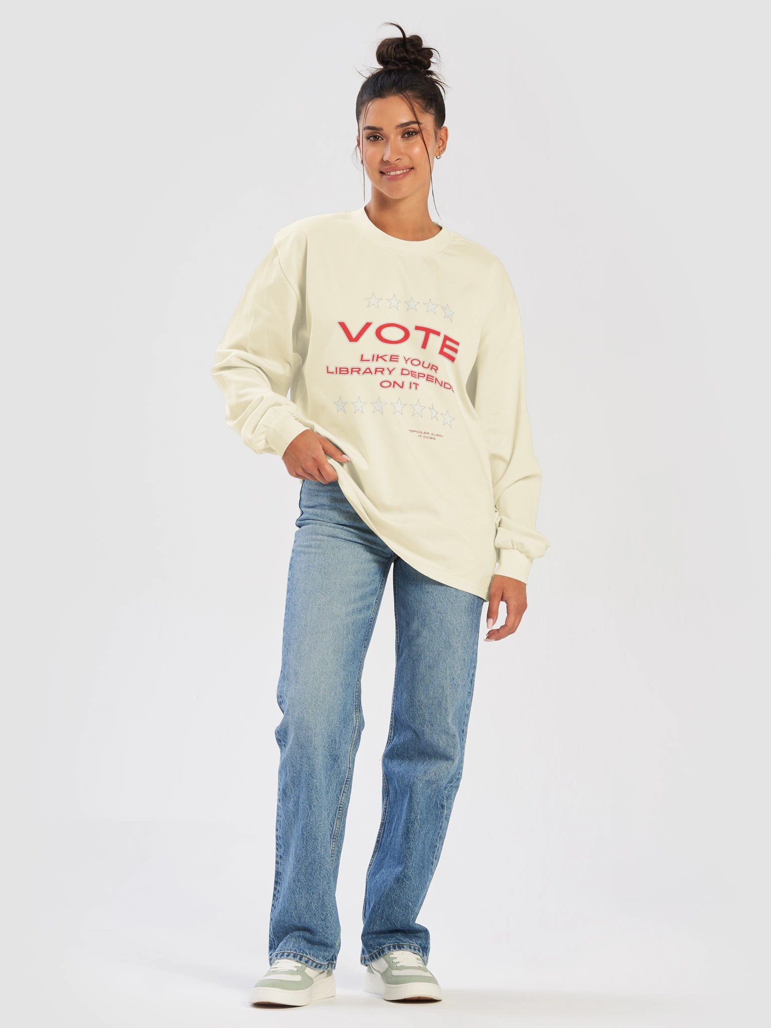Librarians Vote Sweatshirt - Like Your Library Depends on It product image (29)