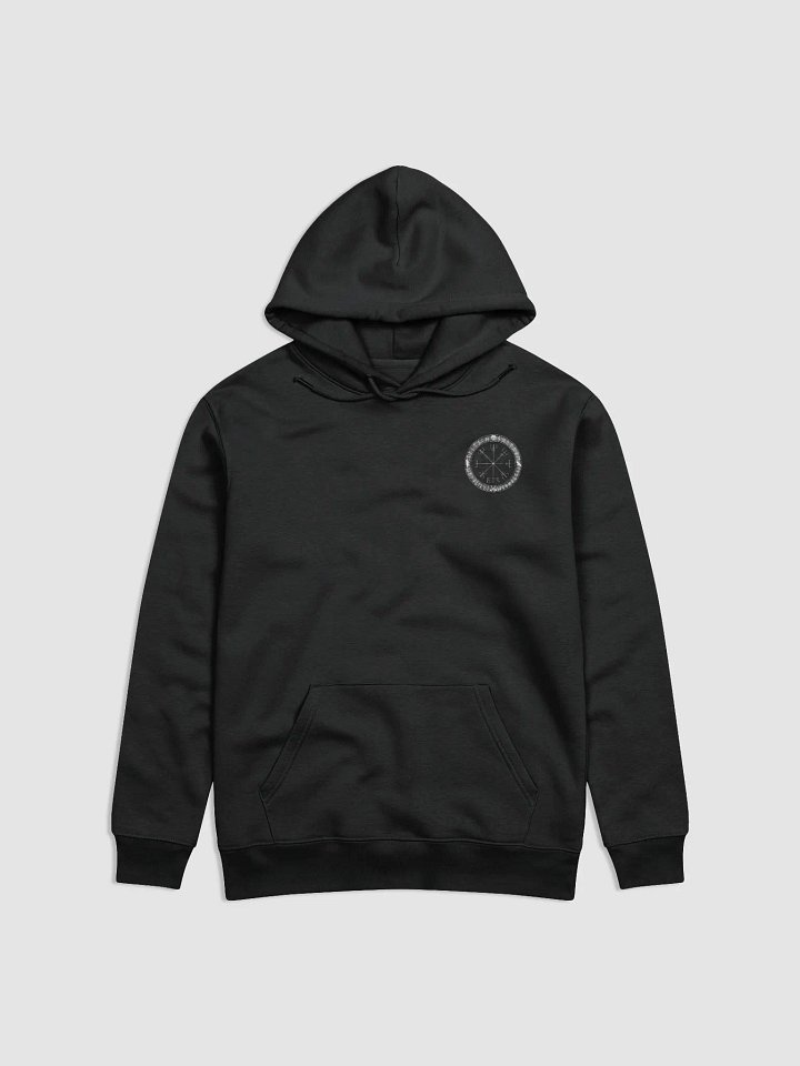 Nordische Runen | Weisser Vegvísir | Essential Eco Hoodie product image (1)