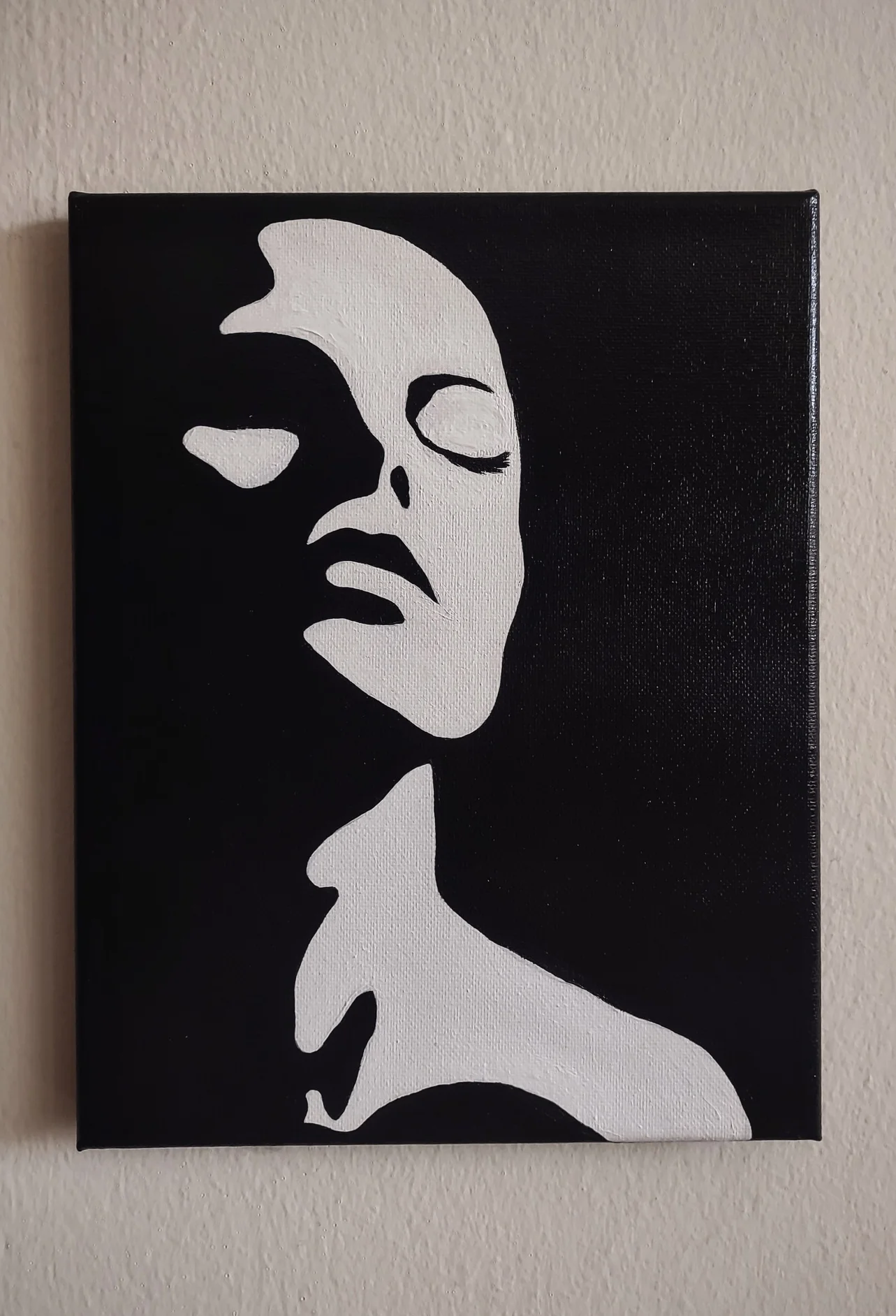 Black and White Negative Contrast Portraits on Canvas product image (2)
