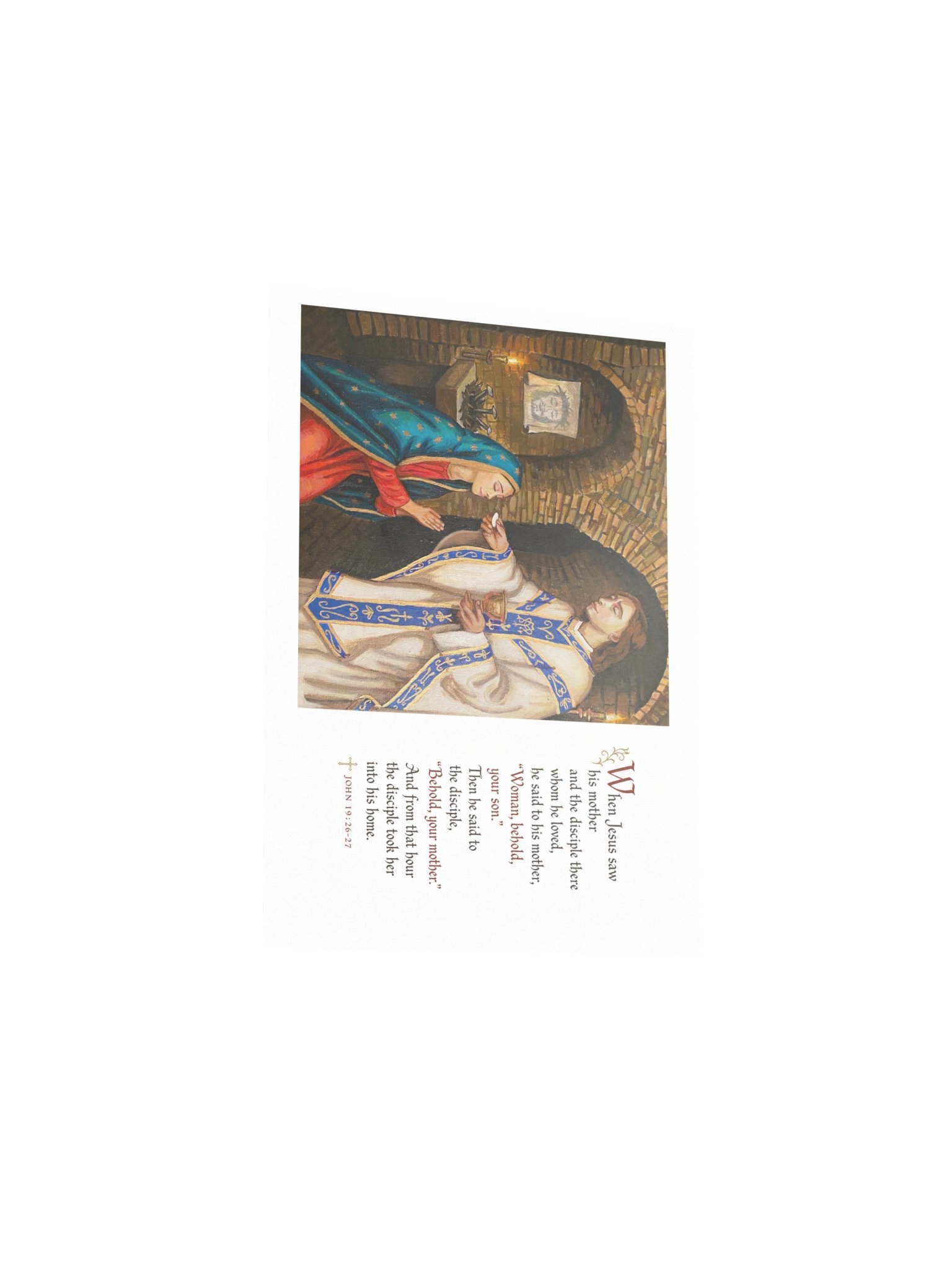 Woman, Behold (Scripture) Matte Paper Print product image (2)