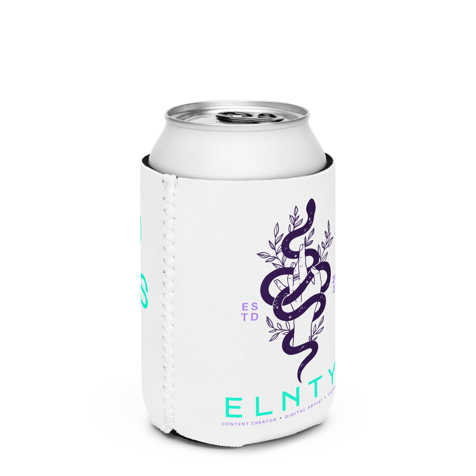 El Snek Logo Good Vibes Only Can Cooler Coozie product image (2)