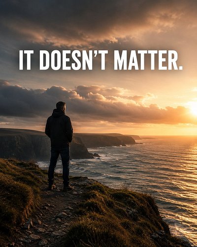 IT DOESN'T MATTER.
Not everything deserves your energy.
Read that again.
Because most people are exhausted from carrying thin...