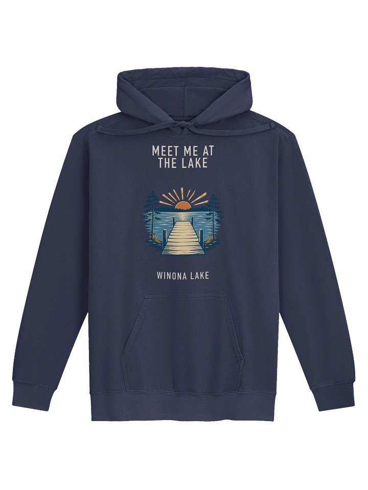 Pier at Dawn Comfort Colors Hoodie — Deep Tones