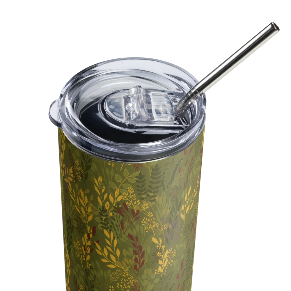 “Moving Meadows” 20-Ounce Stainless Steel Tumbler with Straw product image (4)