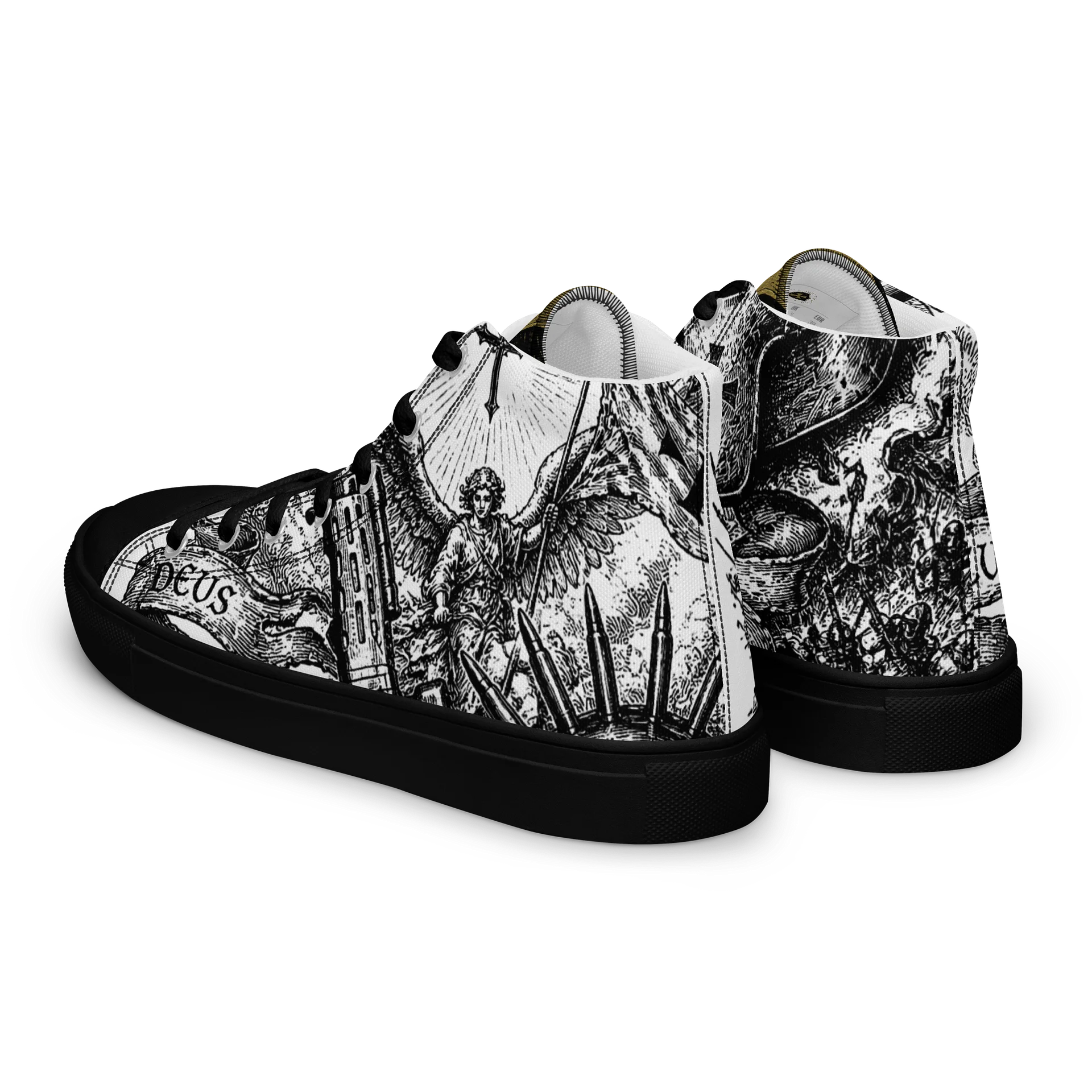 Gothic Deus Vult High Top CQC Kicks product image (5)