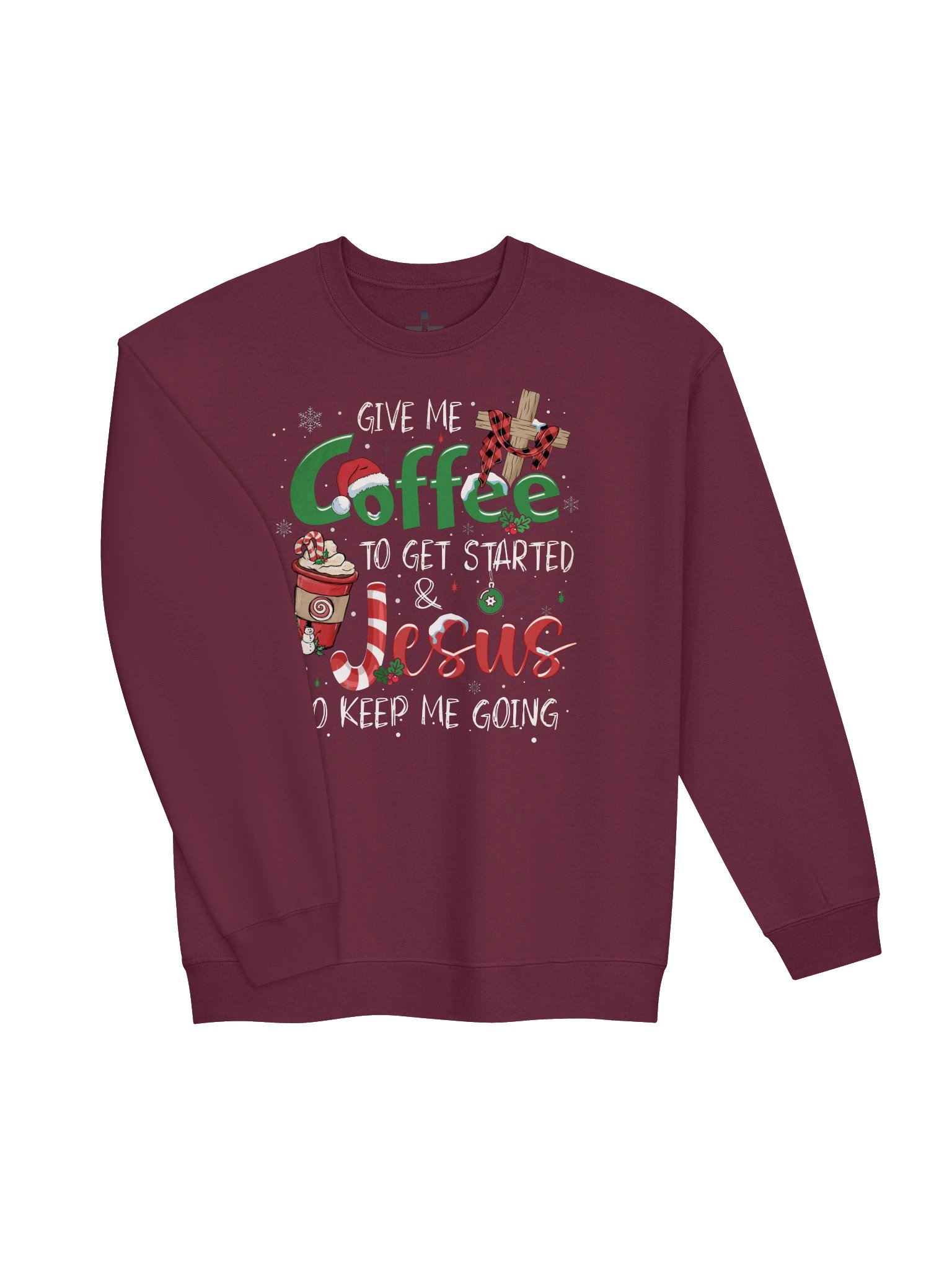 Coffee & Jesus Christmas Sweatshirt product image (3)
