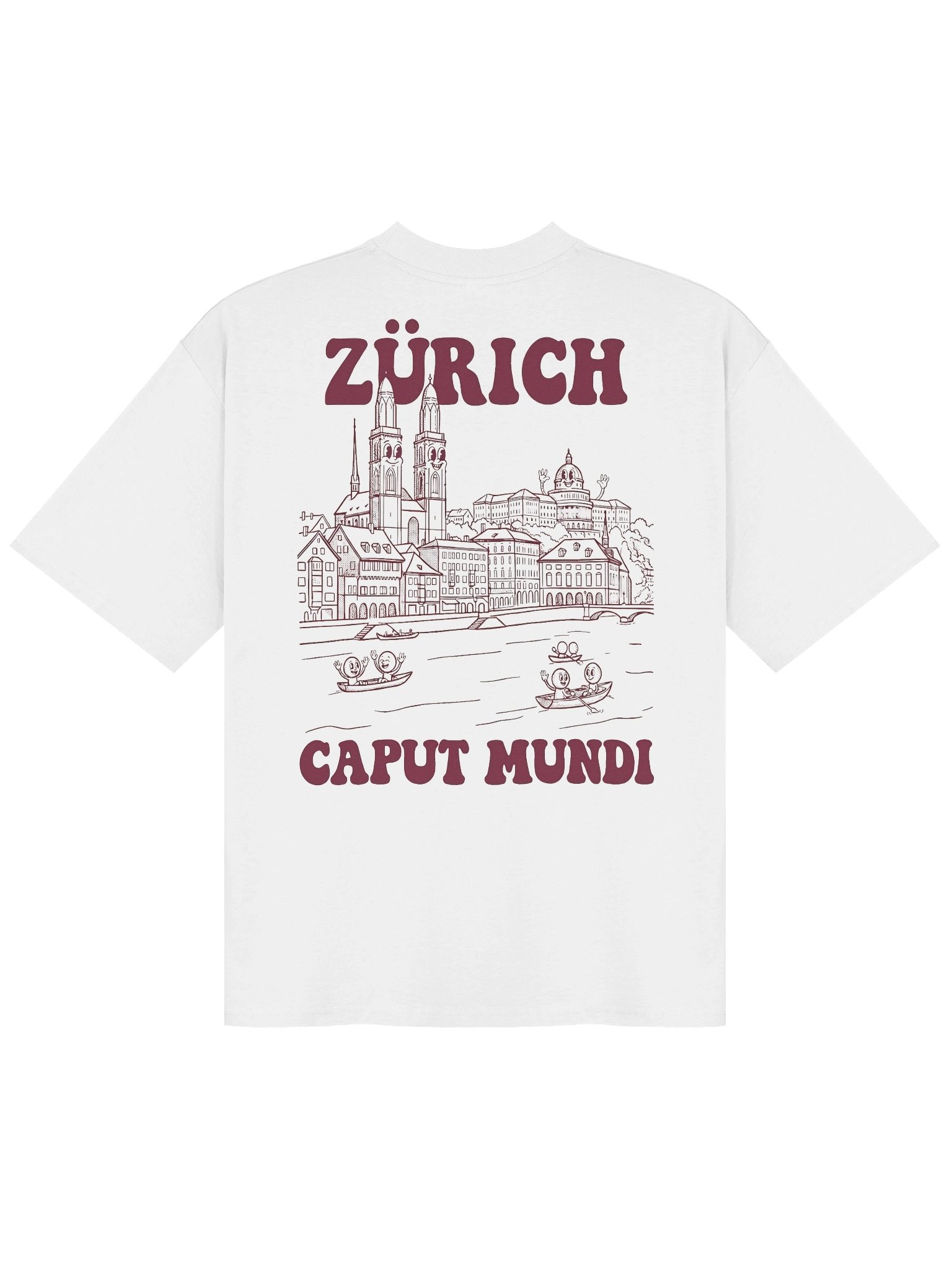 T-shirt Oversized Zurich Caput Mundi Bordeaux product image (1)