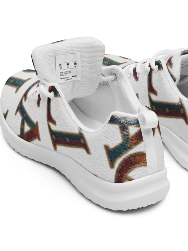 XZAQLI "Jeweled Script" Premium Women's Sneakers (White) product image (4)