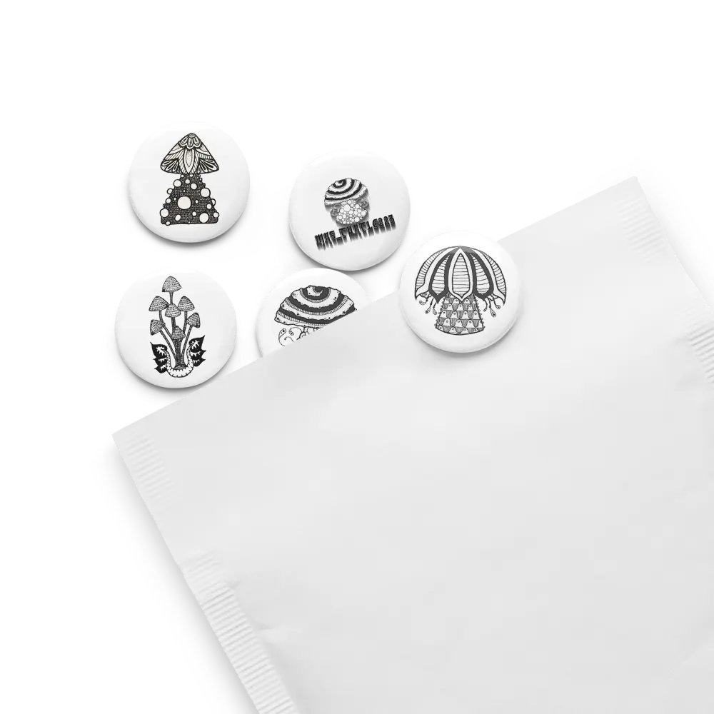 Psychedelic Mushroom Pin Button Set product image (13)