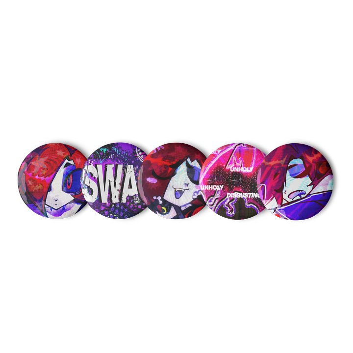 RIDDI THEMED PIN BUTTONS product image (1)