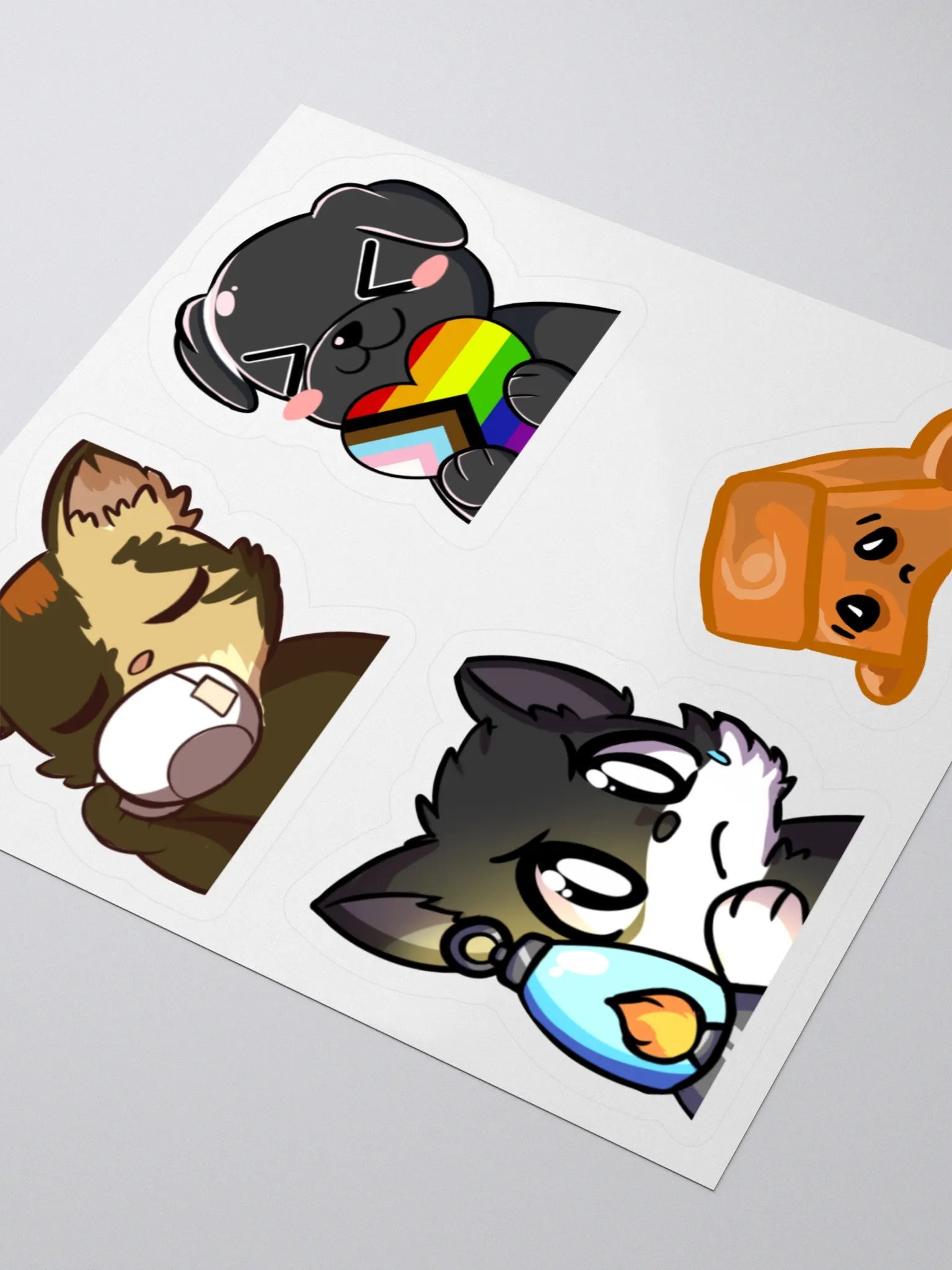 Whimsical Animal Kiss Cut Sticker Set product image (3)